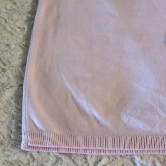 Ship 'n' Shore Vintage Light Pink Crew Neck Sz. XL Short Sleeve Sweater - Picture 2 of 5